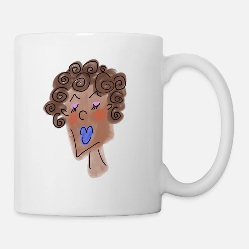 Visage des femmes - Mug blanc - blanc