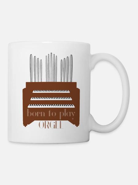 Orgelspieler Organist Orgel Geschenk Kirchenorgel - Tasse - Weiß