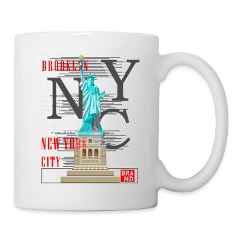 New York City NYC USA America Statue of Liberty - Mug - white - Right