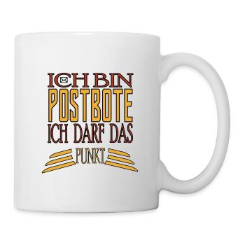 Postbote Post Sprüche lustig - Tasse - Weiß - Rechts