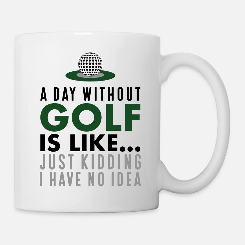 Drôles de slogans Golf - Mug blanc - blanc