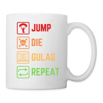 Gulag Warzone King Gamer Meme Gift Idea - Mug - white - Right