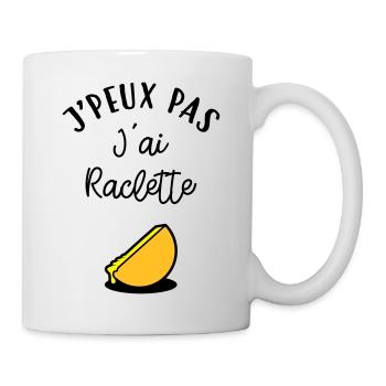 J'peux pas J'ai Raclette - Mug blanc - blanc - Droite