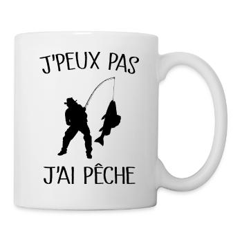 Je Peux Pas J'ai Pêche - Mug blanc - blanc - Droite