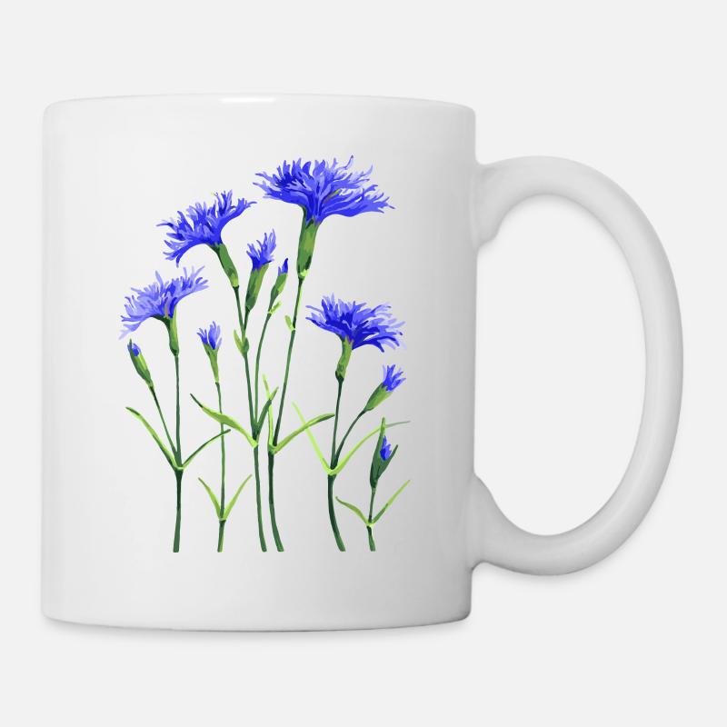 Blumen - Tasse - Weiß