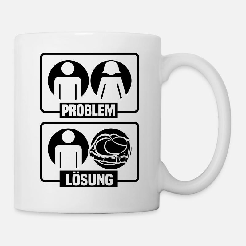Leberkäse Semmel Leberkas Leberkäs Geschenk - Tasse - Weiß