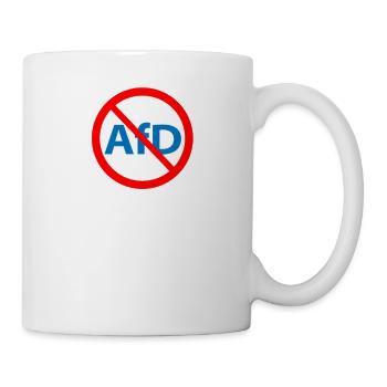 Gegen AfD! Vielfalt statt Einfalt - Tasse - Weiß - Rechts