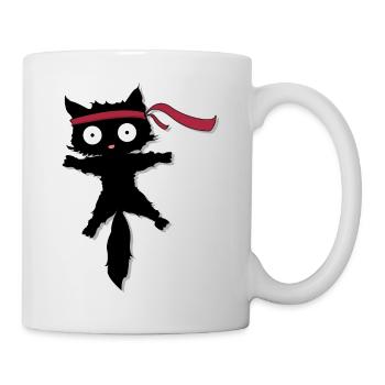 Ninja Protector in Cat Form - Mug - white - Right