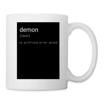 Demon - my girlfriend on her period - Mug blanc - blanc - Droite