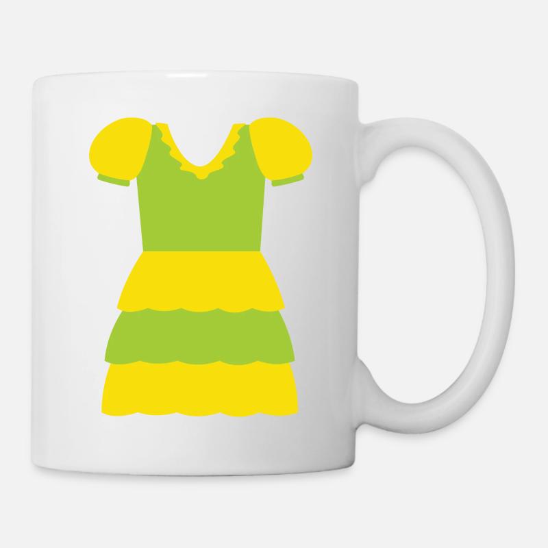 Kleid - Tasse - Weiß