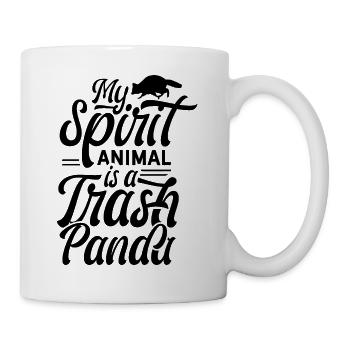 Mein Spirit Animal ist ein Waschbär Waschbären - Tasse - Weiß - Rechts
