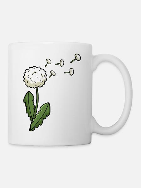 Löwenzahn - Tasse - Weiß