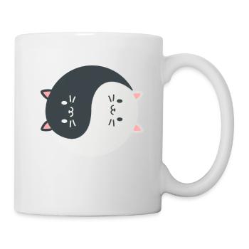 Was ist besser als eine Katze zwei Katzen Kätzchen - Tasse - Weiß - Rechts