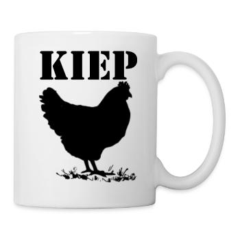 tipping, chicken, Brabant dialect - Mug - white - Right