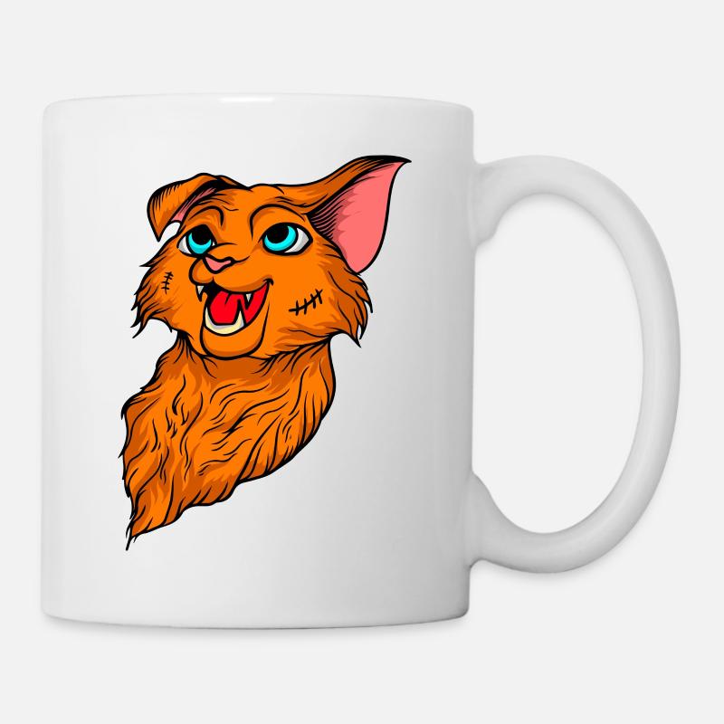Chats drôles 4 - Mug blanc - blanc