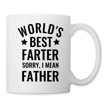 World's Best Farter Best Father Gift Idea - Mug - white - Right