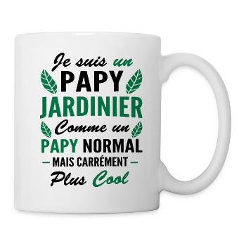 je suis un papy jardinier / humour papy jardinier - Mug blanc - blanc - Droite
