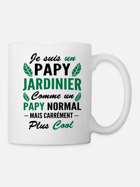 je suis un papy jardinier / humour papy jardinier - Mug blanc - blanc