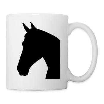 Pferdekopf SMILE - Tasse - Weiß - Rechts
