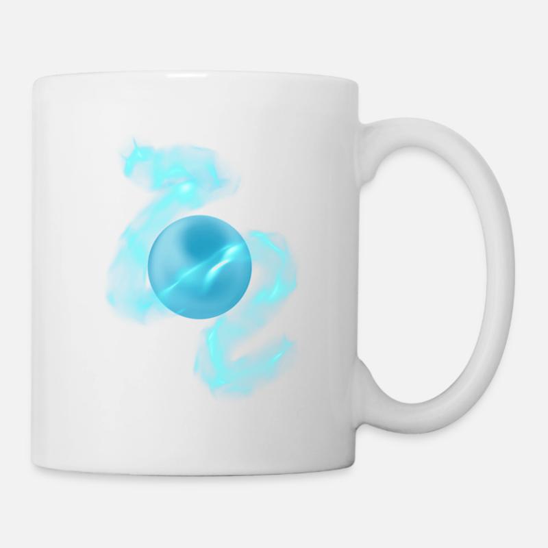 Gaming symbol blue orbe - Mug blanc - blanc