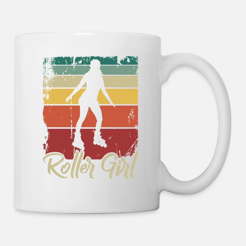 Roller Girl Rollerblades - Mug blanc - blanc