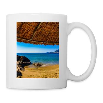 Feel the sun, the sea. - Mug - white - Right