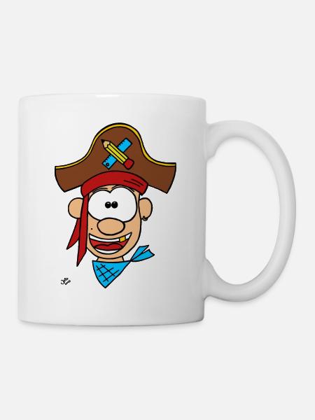 Ein Schulpirat - Tasse - Weiß
