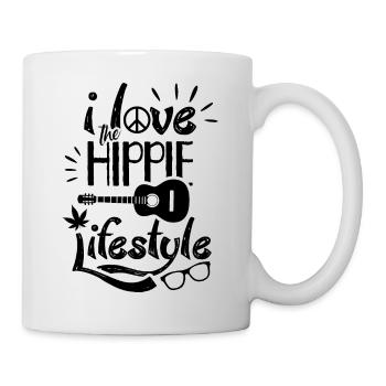 I Love The Hippie Lifestyle Movement Hippies - Mug - white - Right