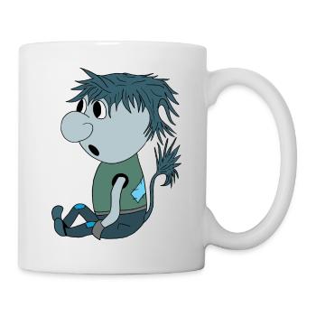 Blue Troll - Tasse - Weiß - Rechts