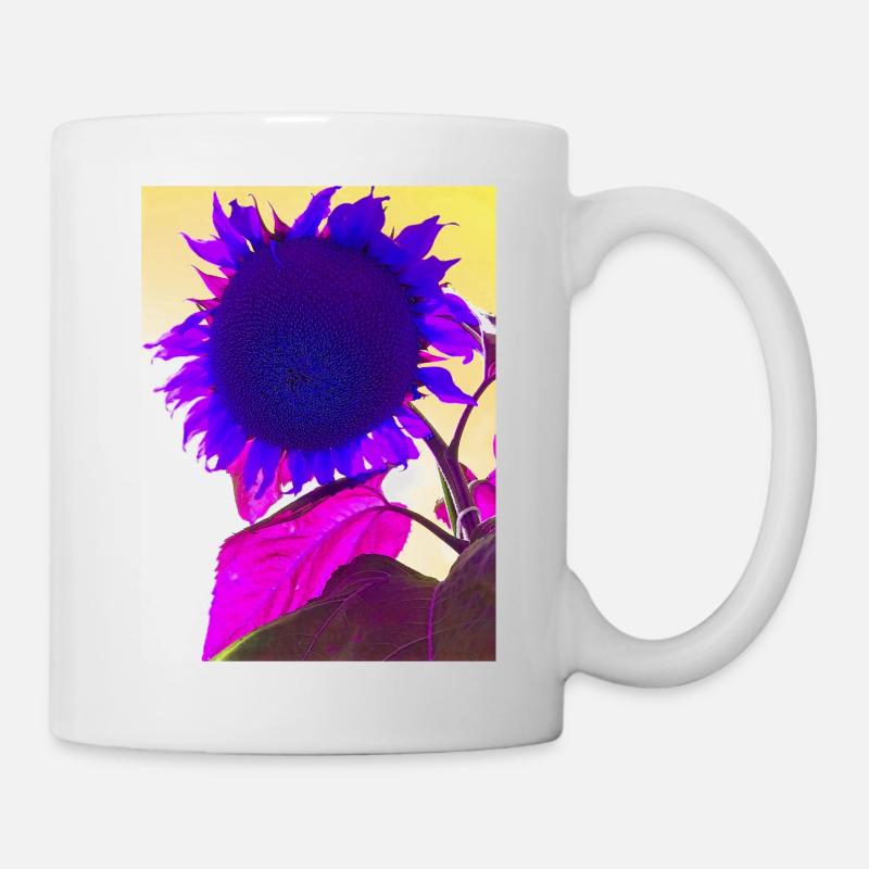 sommerblume pop Art - Tasse - Weiß