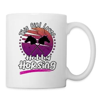 This Girl Loves Hobby Horsing Hobby Horse - Mug blanc - blanc - Droite