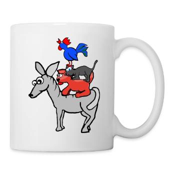 Les musiciens de la ville de Brême - Mug blanc - blanc - Droite