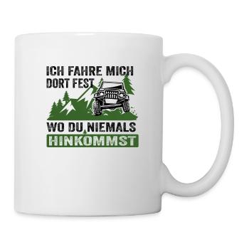Geländewagen Offroad Jeep 4x4 Reisefahrzeug - Tasse - Weiß - Rechts