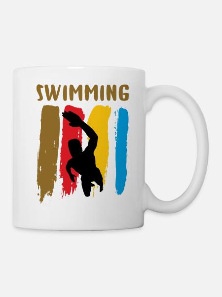 swimming - Mug - white