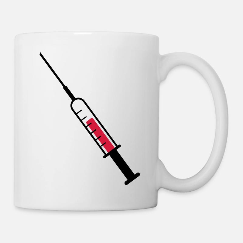 Spritze als Vektor - Tasse - Weiß