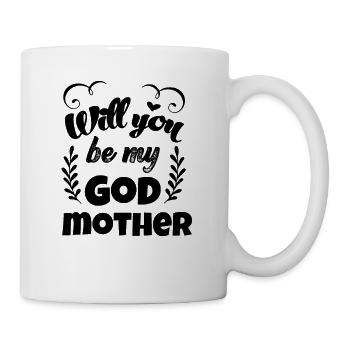 Voulez-vous être ma marraine baptême Suisse - Mug blanc - blanc - Droite