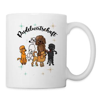 Pudelwirtschaft - ein Haus voller Pudel - Tasse - Weiß - Rechts