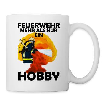 Feuerwehr Freiwillige Feuerwehr Hobby Feuerwehr - Tasse - Weiß - Rechts