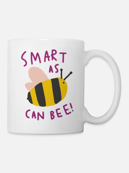 Smart wie Bee - Tasse - Weiß