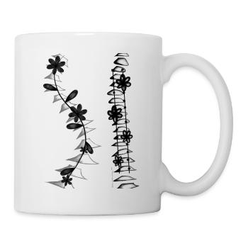 Scoliosis Spine Before and after - Mug - white - Right