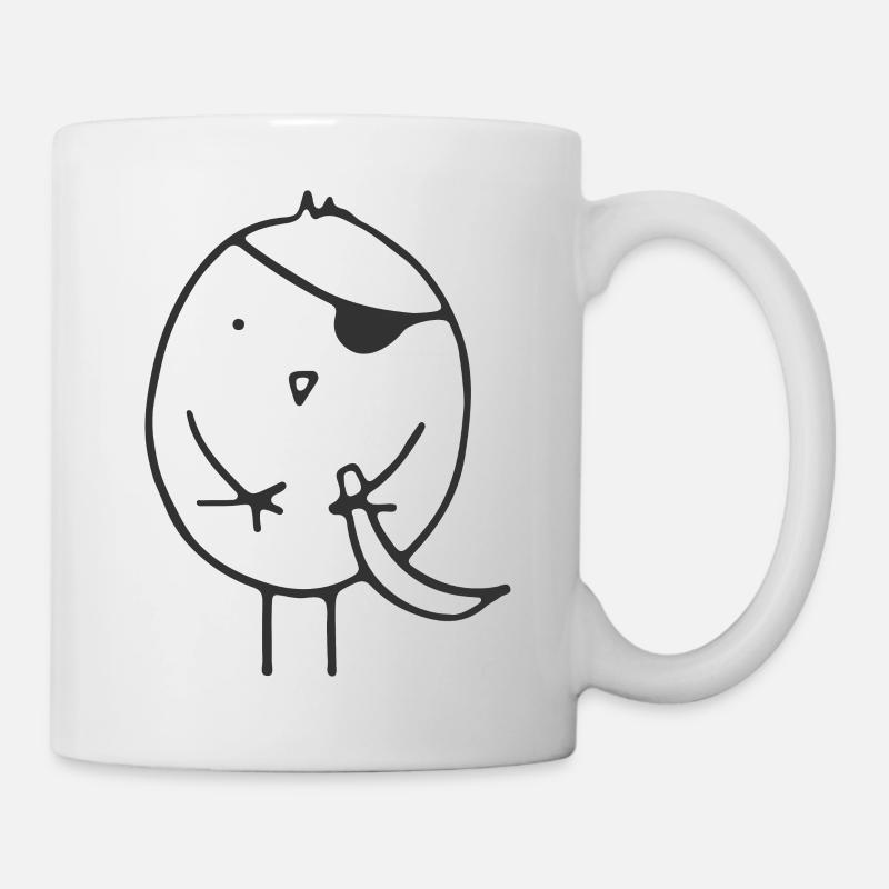 Pirat - Tasse - Weiß