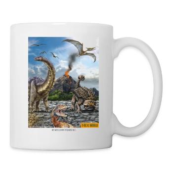 T-Rex World Dinosaurier Vor 85 Millionen Jahren - Tasse - Weiß - Rechts