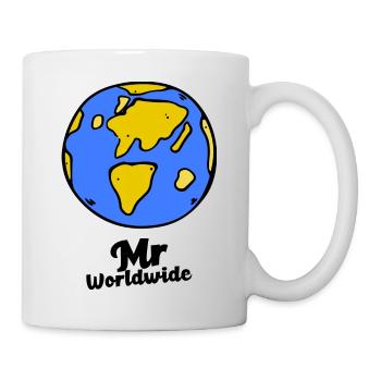 Mr. weltweit light - Tasse - Weiß - Rechts
