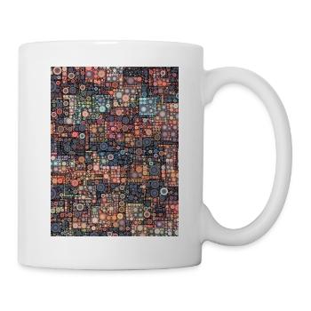 Cubist Pop Art - Tasse - Weiß - Rechts