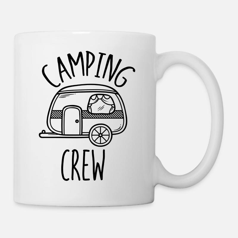 Camping crew Reise Abenteuer Wandern Geschenk - Tasse - Weiß