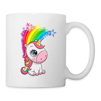 Unicorn,rainbow - Mug - white - Right