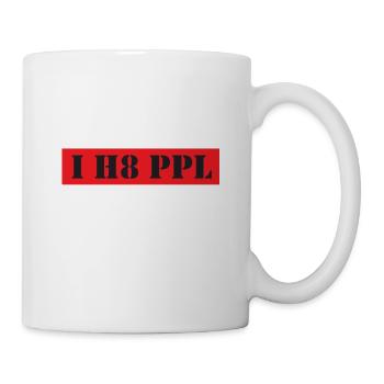 I Hate People - Tasse - Weiß - Rechts