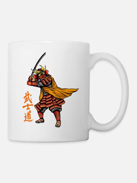 Japon Samouraï Tokyo Sport de combat Rétro Vintage - Mug blanc - blanc