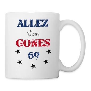 Allez les gones - Mug blanc - blanc - Droite