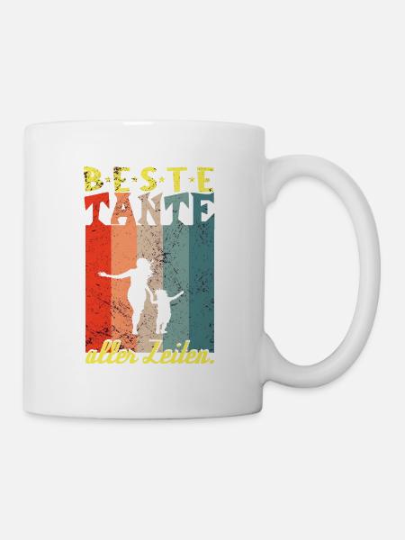 Beste Tante aller Zeiten - Tasse - Weiß